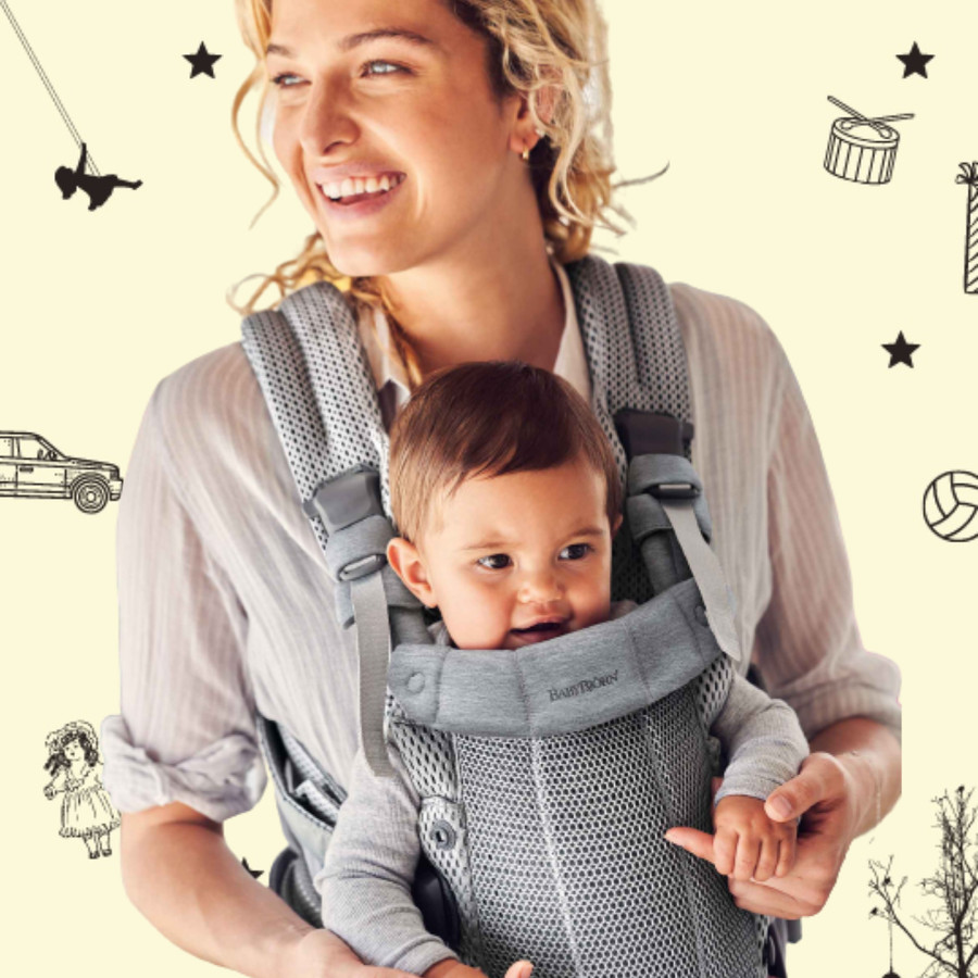 Sewa BABYBJORN Baby Carrier Free, 3D Mesh, Grey - Image 2