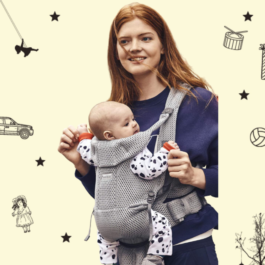 Sewa BABYBJORN Baby Carrier Free, 3D Mesh, Grey - Image 3