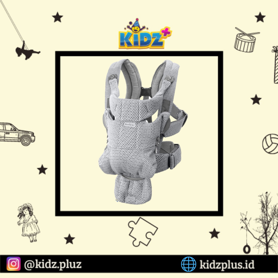 Sewa BABYBJORN Baby Carrier Free, 3D Mesh, Grey
