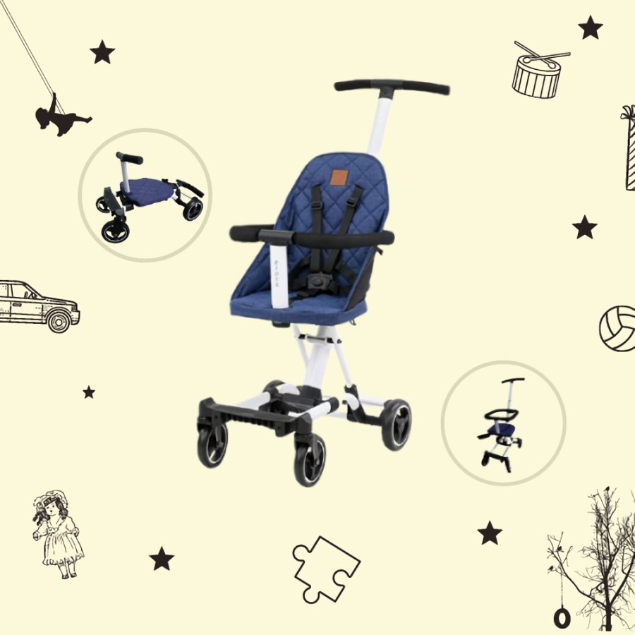 Sewa Babyelle Rider Convertible Baby Elle Stroller board cabin size - Image 2