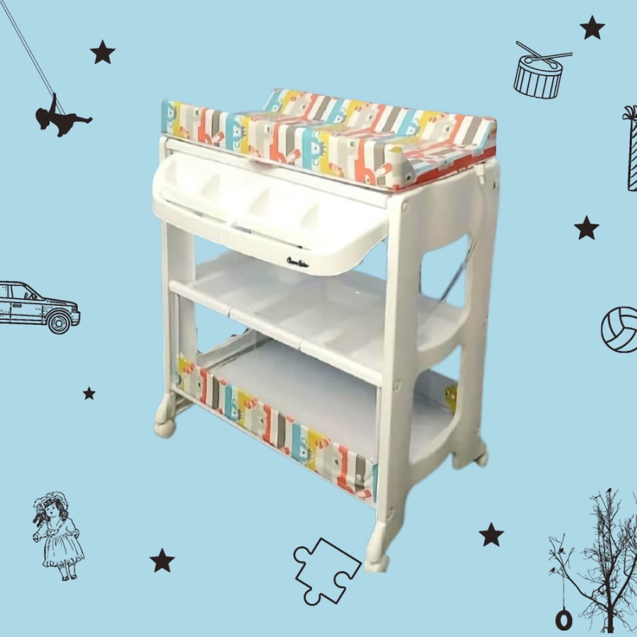 Sewa Cocolatte Baby Tafel Bath & Changing Table – Colorfull - Image 2