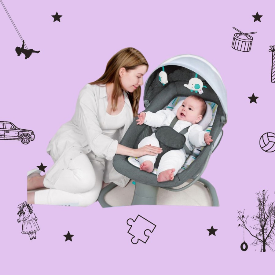 Sewa Cocolatte Weeler Swing Snuggli – Dark Grey - Image 2