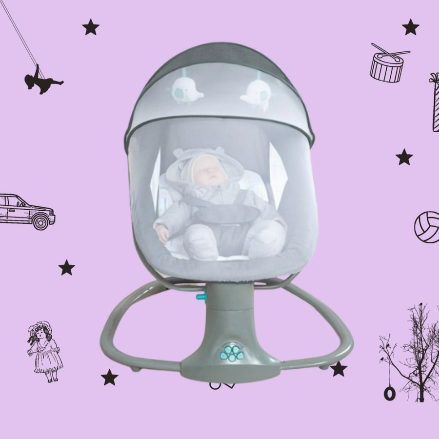Sewa Cocolatte Weeler Swing Snuggli – Dark Grey - Image 3