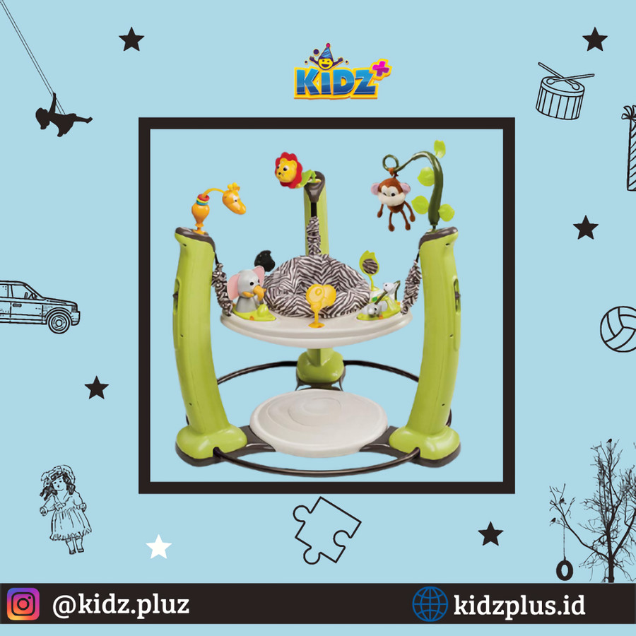 Sewa Evenflo Exersaucer Jump and Learn Jumperoo – Jungle Quest Green