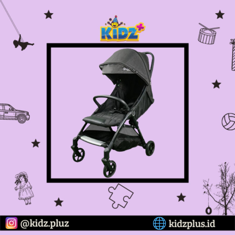 Sewa Hybrid Ezyfold II cabrio Stroller - Black Frame