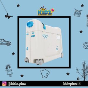 Sewa Jetkids Bedbox Travel Bed - White Strap Blue
