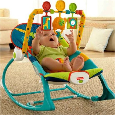 Sewa Fisher Price Infant To Toddler Rocker - Dark Safari - Image 2