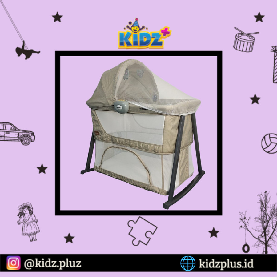Babydoes Cottage Crib 4in1 Baby Box - Beige