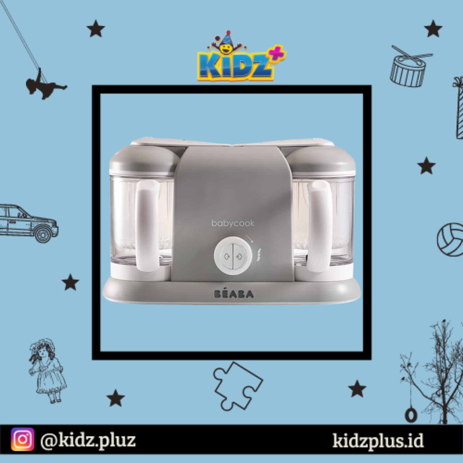 Beaba Babycook Plus Duo Baby Food Processor - Grey