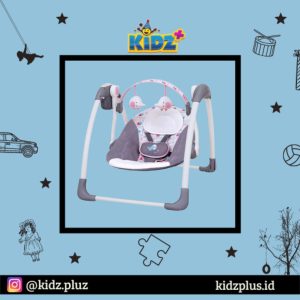 Cocolatte Weeler Deluxe Portable Swing – Grey Pink