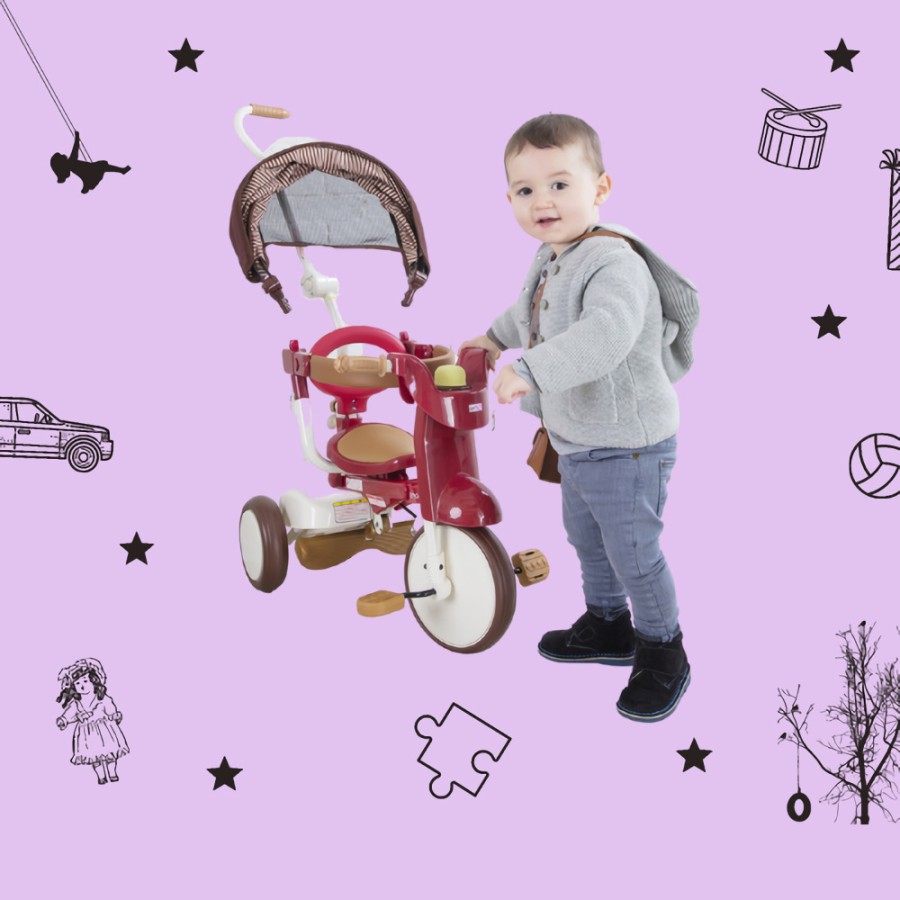 IIMO Tricycle 02 SS Folding Canopy – Red - Image 3
