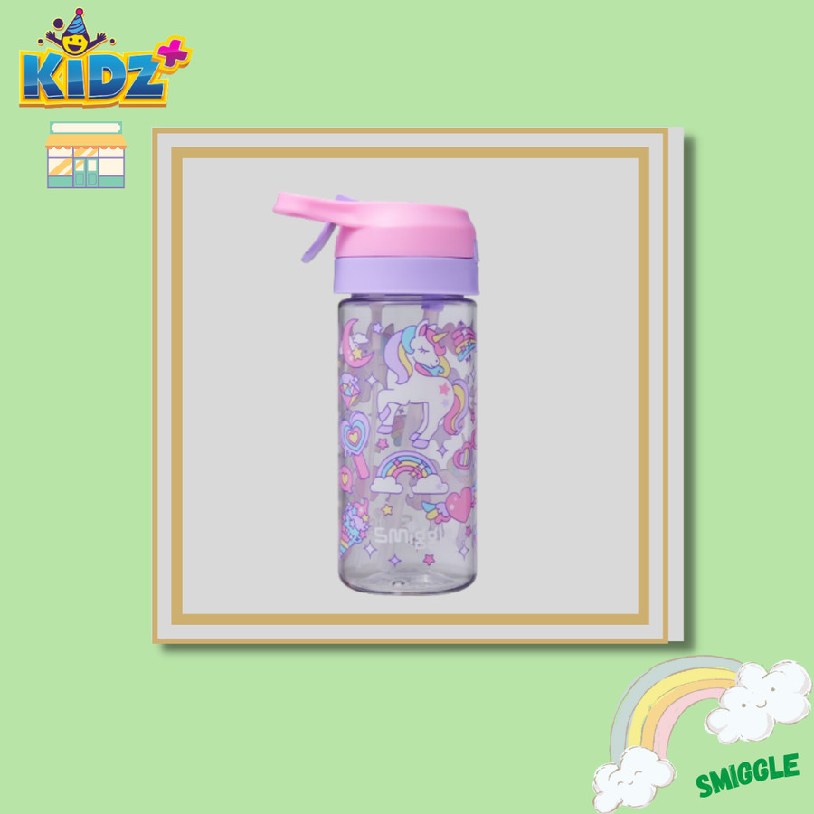 Jual Hali Junior Flip Top Spritz Plastic Drink Bottle 440Ml Unicorn