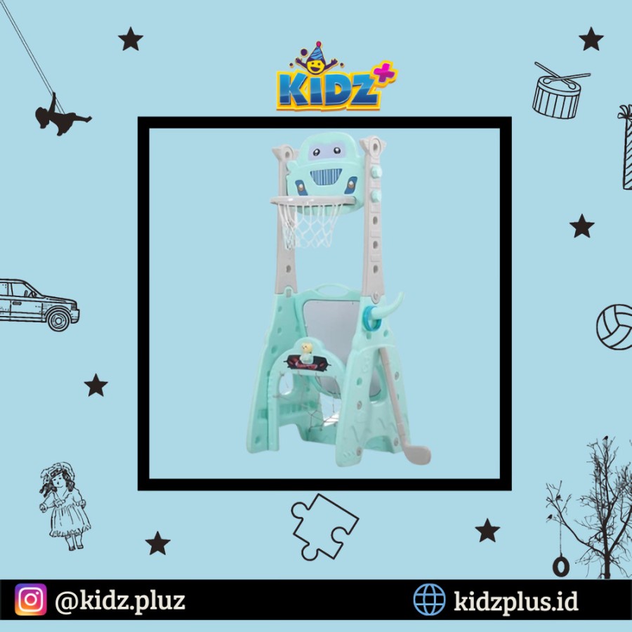 Parklon – 7 in 1 Easel & Basketball Play Center