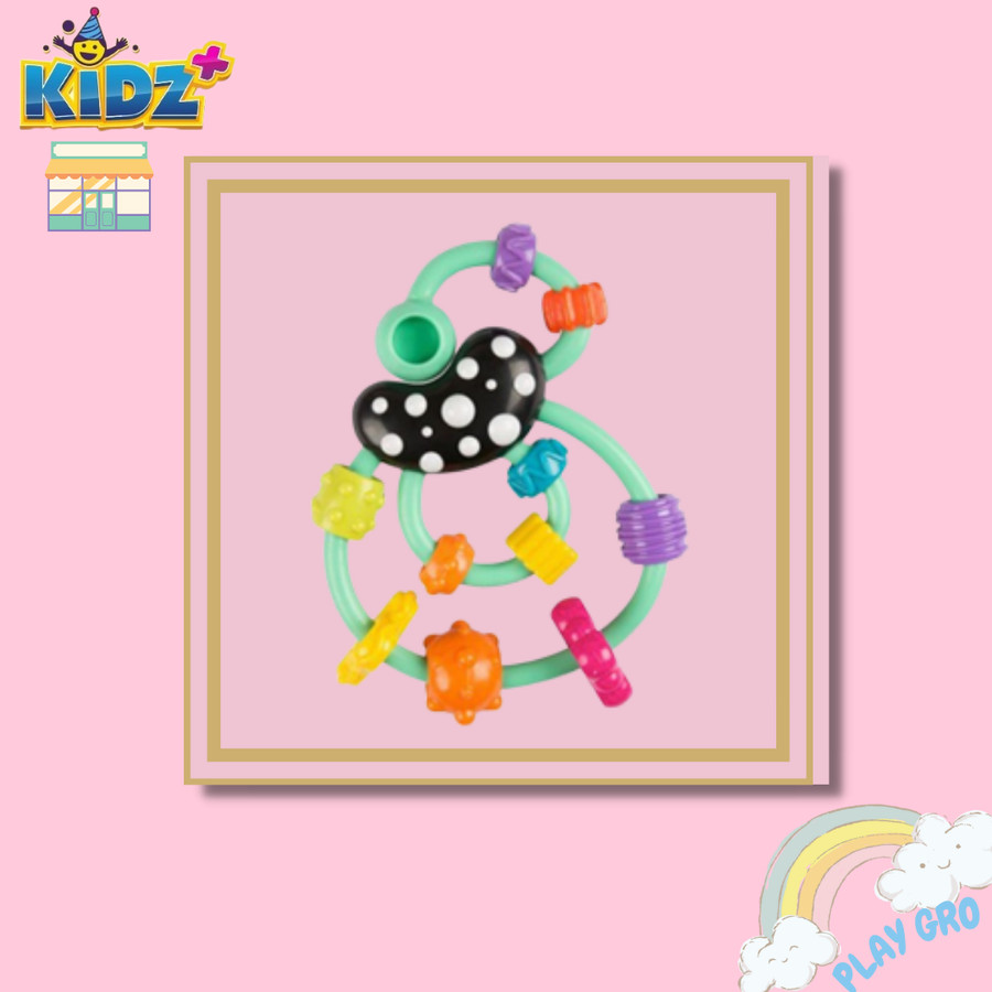 Playgro Swirly Teething Rattle