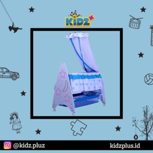 Pliko B161R Deluxe Baby Box Tempat Tidur Bayi – Blue