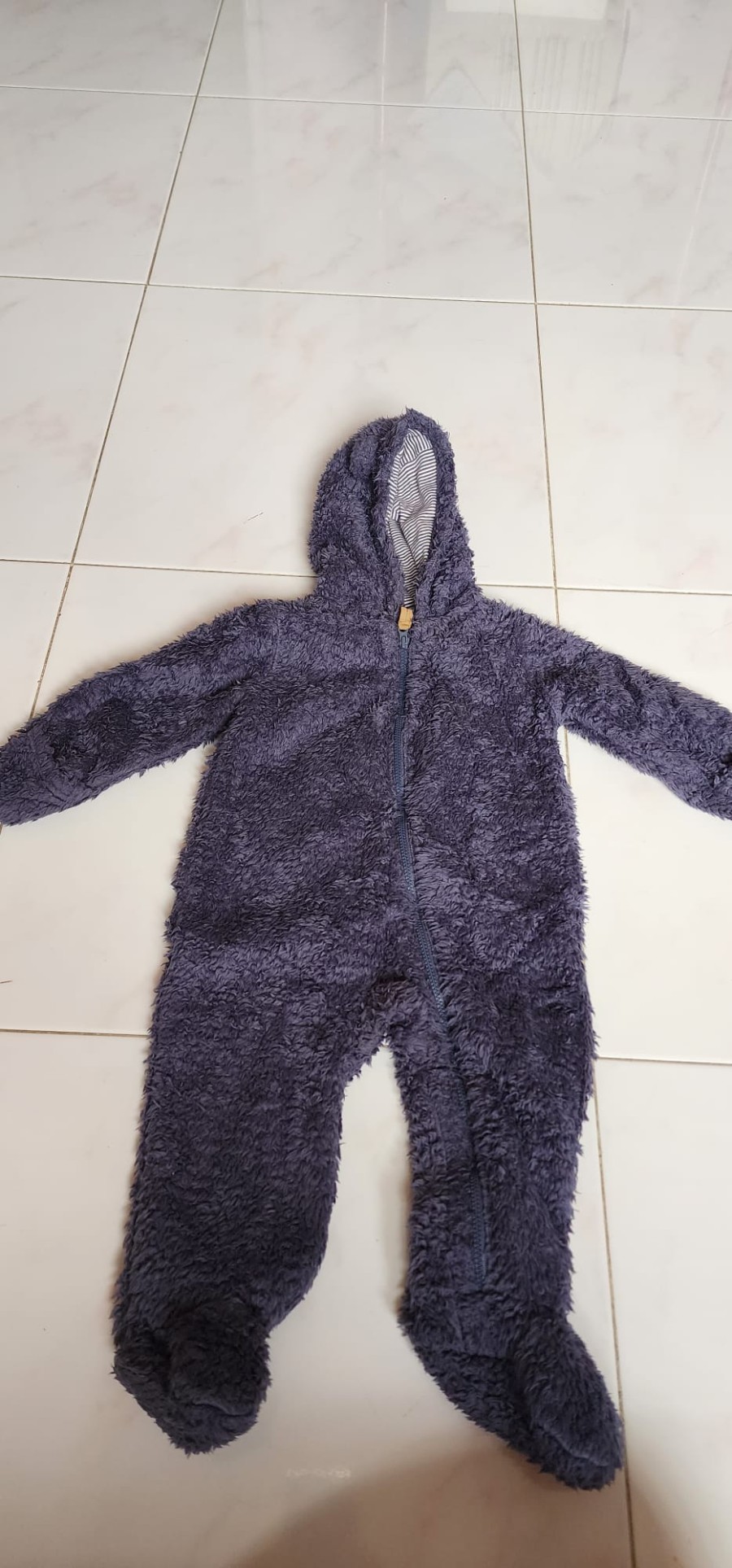Preloved Baby Winter Clothes Carter's Sherpa Bunting Pram - Image 2