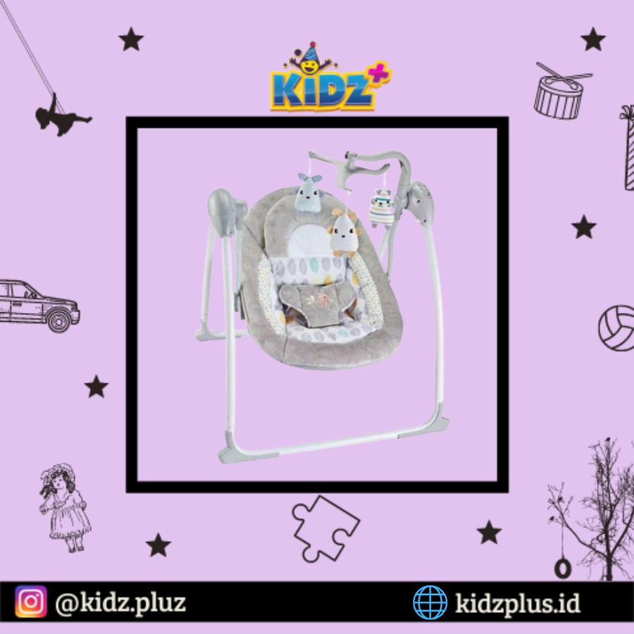 Right Start Deluxe Portable Swing – Beige