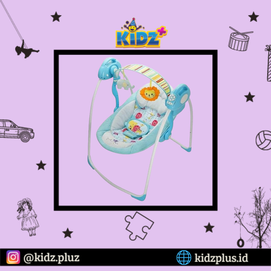 Sewa Babyelle Automatic Baby Swing Comfort and Deluxe – Blue