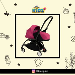 Sewa Babyzen Yoyo+ 6+ Black Frame Stroller With 0+ Newborn Pack - Pink