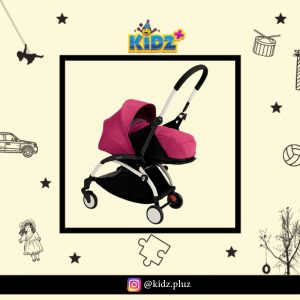 Sewa Babyzen Yoyo+ 6+ White Frame Stroller With 0+ Newborn Pack Pink