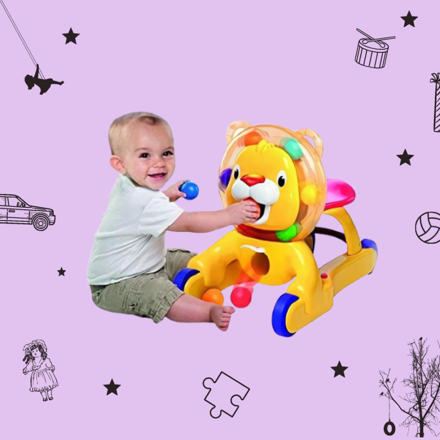 Sewa Bright Starts 3-in-1 Ride Lion - Image 3