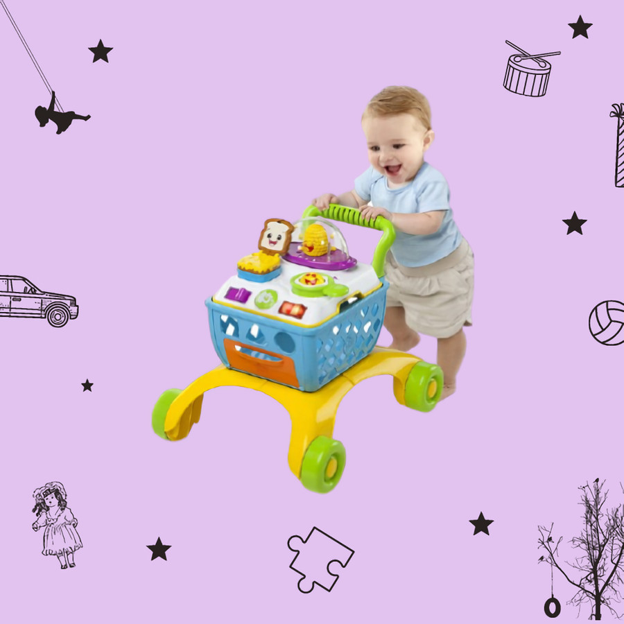 Sewa Bright Starts 4-in-1 Shop N Cook Push Walker - Image 2