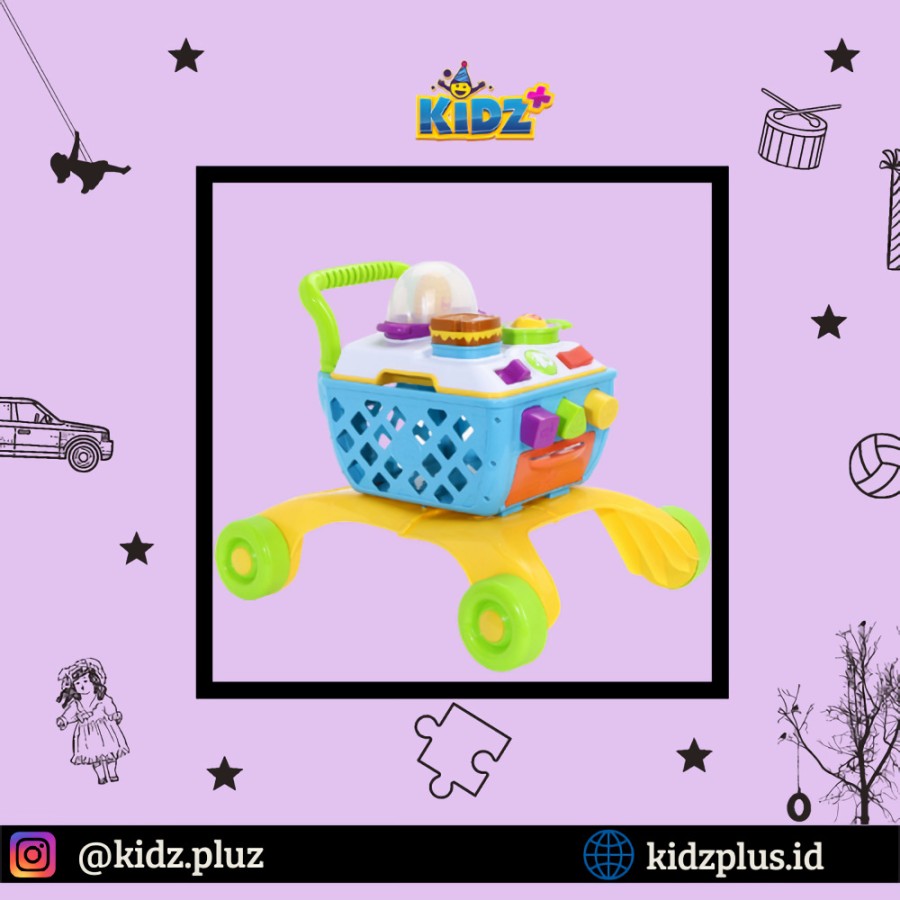 Sewa Bright Starts 4-in-1 Shop N Cook Push Walker