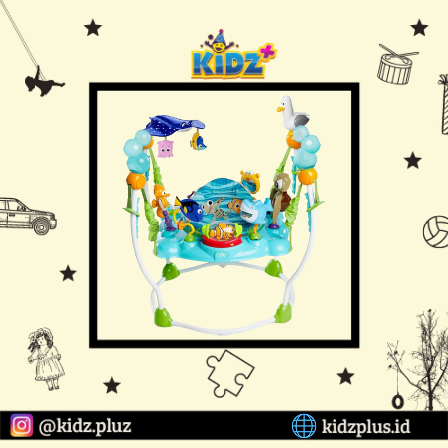 Sewa Bright Starts Disney Baby Finding Nemo Oh Sea Activities Jumperoo