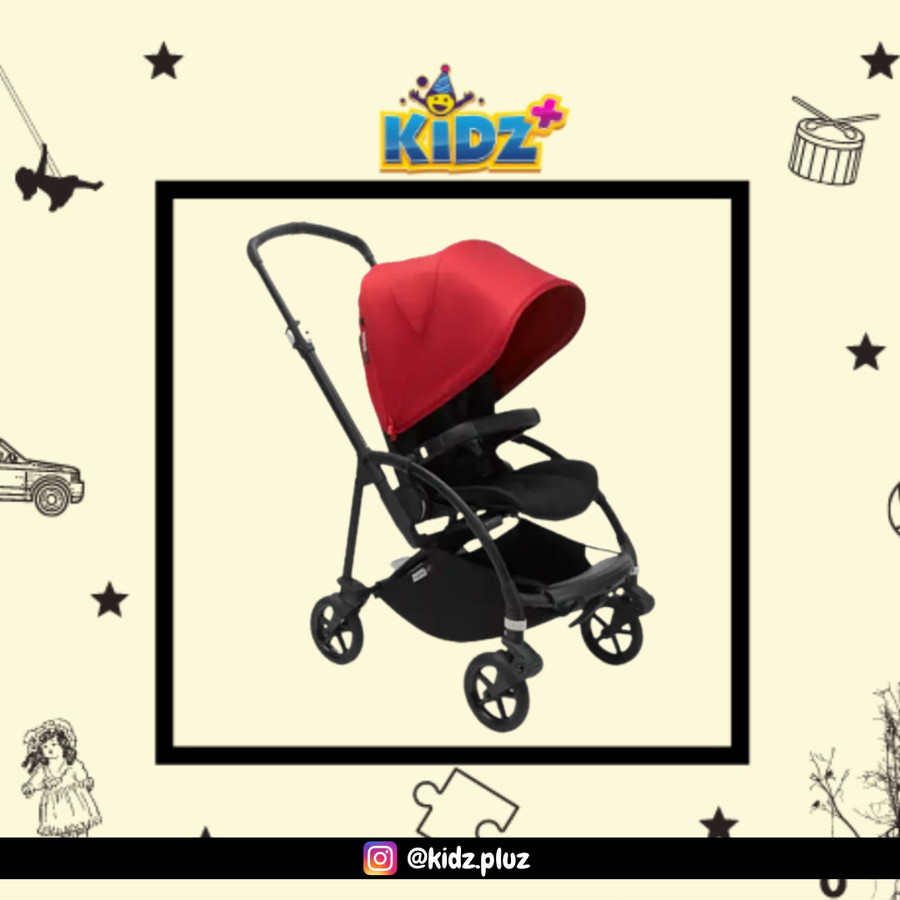 Sewa Bugaboo Bee 6 Black Frame - Red
