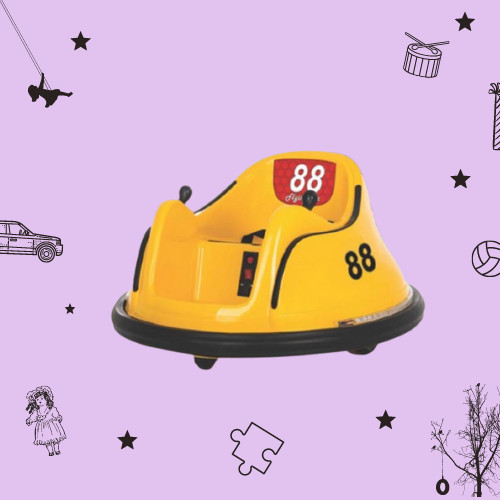 Sewa Bumper Car Bom Bom Car Anak Kecil Mainan Elektronik Yellow & Red - Image 2