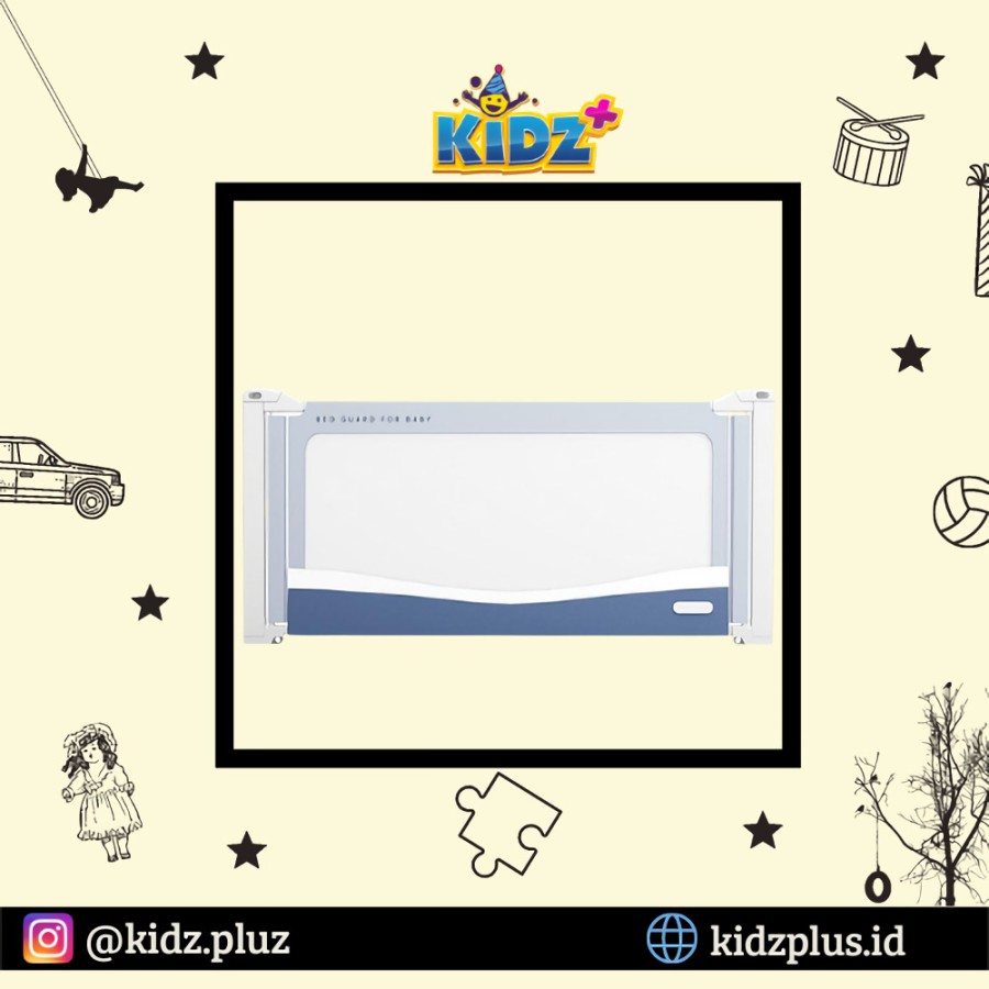 Sewa Choc Chick Extra Tall Bed Rail 200cm – Blue