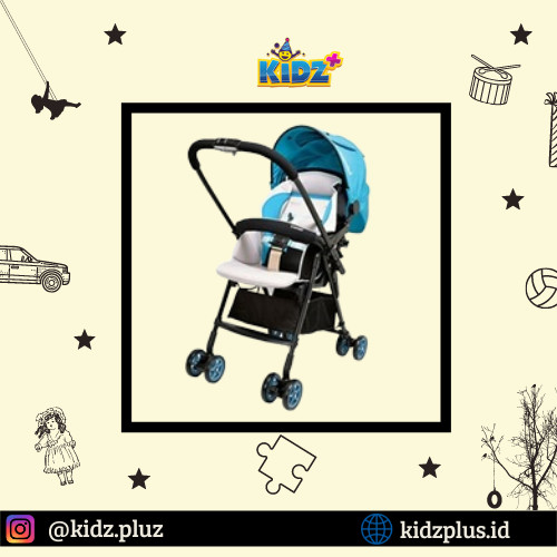 Sewa Combi Well Comfort Stroller - Brisk Blue