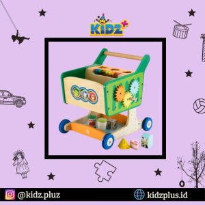Sewa ELC Wooden Shopping Trolley Walker
