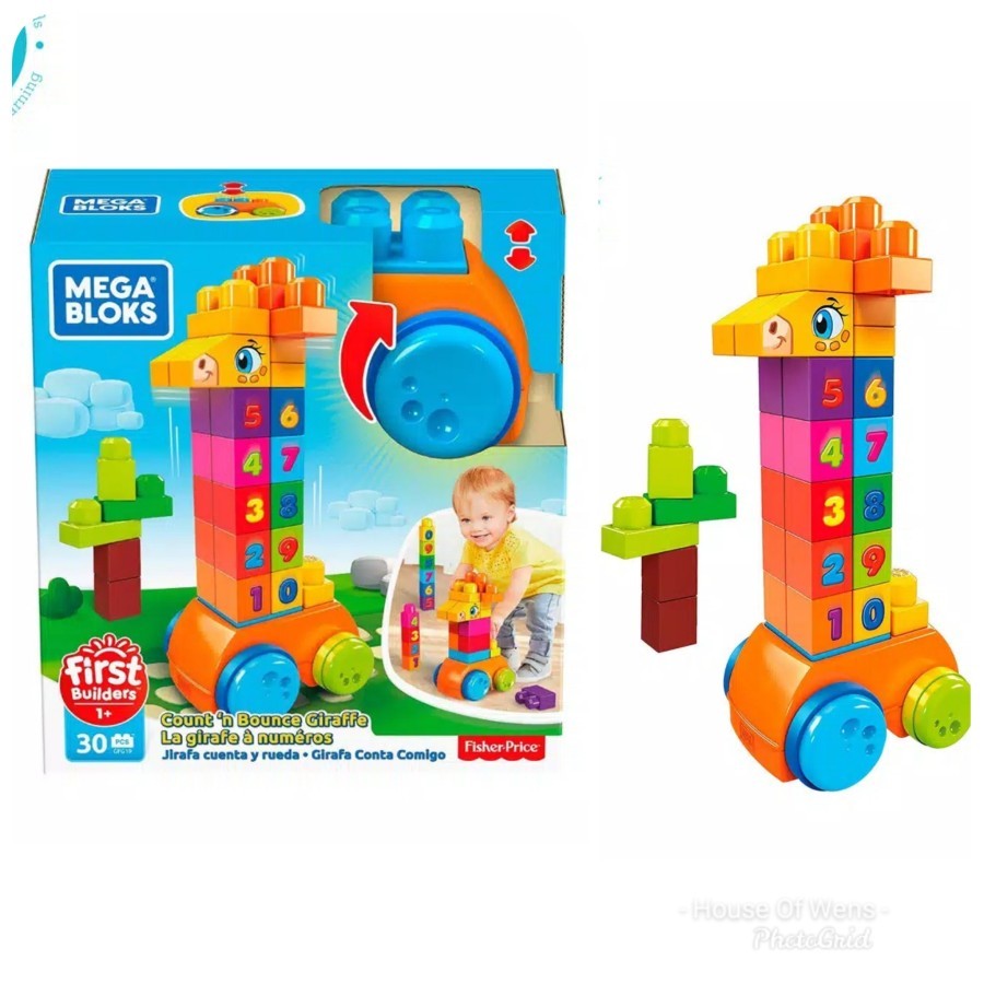 Sewa Fisher Price Mega Bloks First Builders Count'n Bounce Giraffe - Image 2