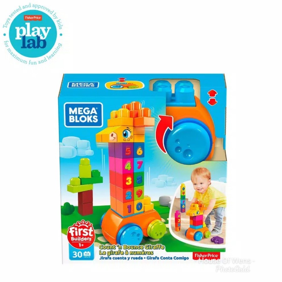 Sewa Fisher Price Mega Bloks First Builders Count'n Bounce Giraffe
