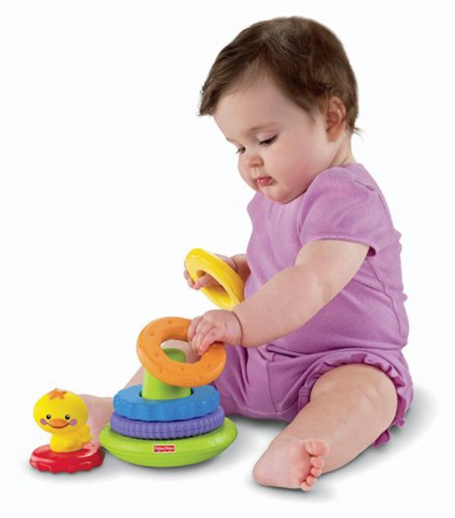 Sewa Fisher-Price Stacker - Friendly First's Ducky Rattle Stacker - Image 2