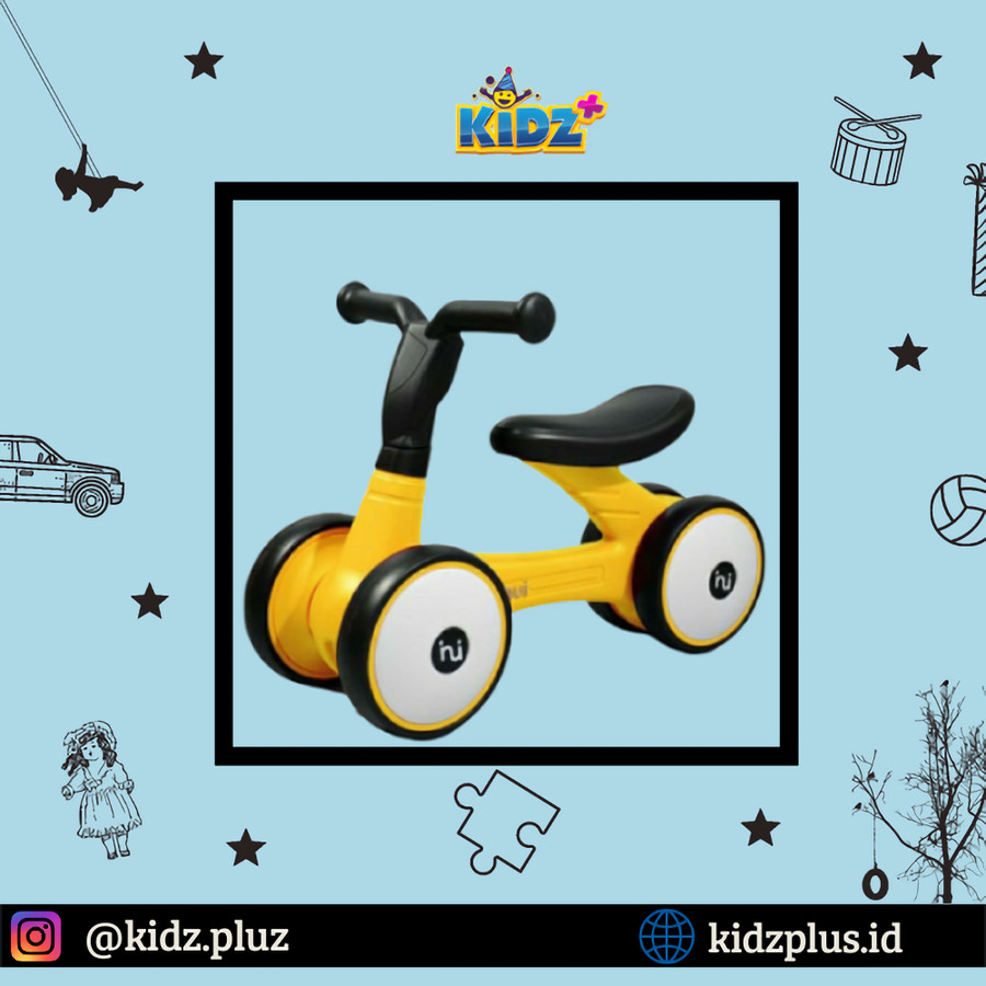 Sewa Inui LONDON Mini Bike 113 Sepeda Balance Bike Non Pedal - Yellow