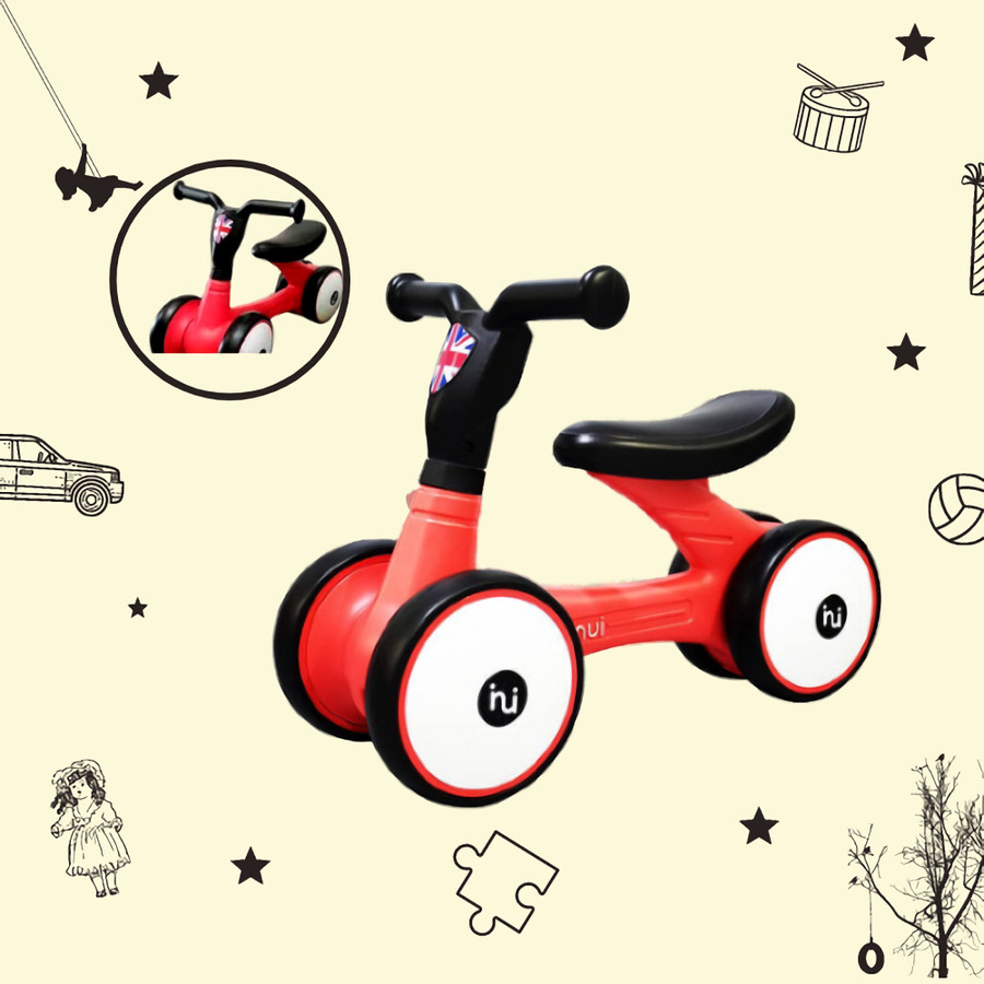 Sewa Inui LONDON Mini Bike 113 Sepeda Balance Bike Tanpa Pedal - Red - Image 2