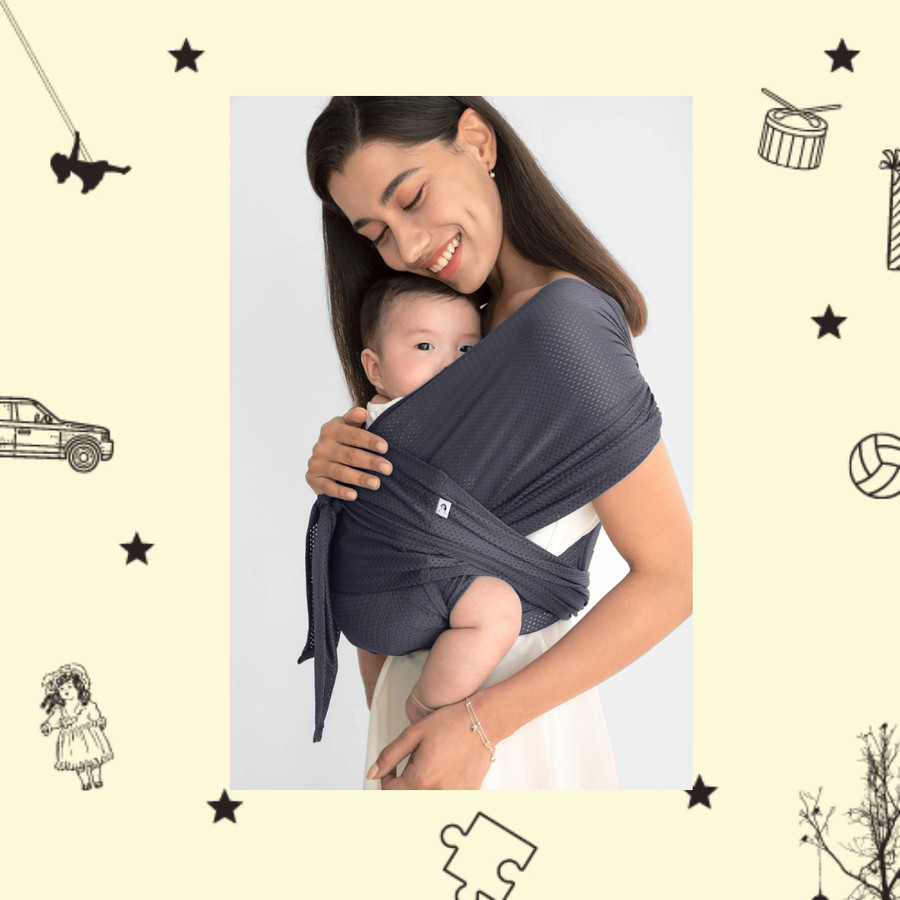 Sewa Konny Baby Carrier Summer - Charcoal XL - Image 2