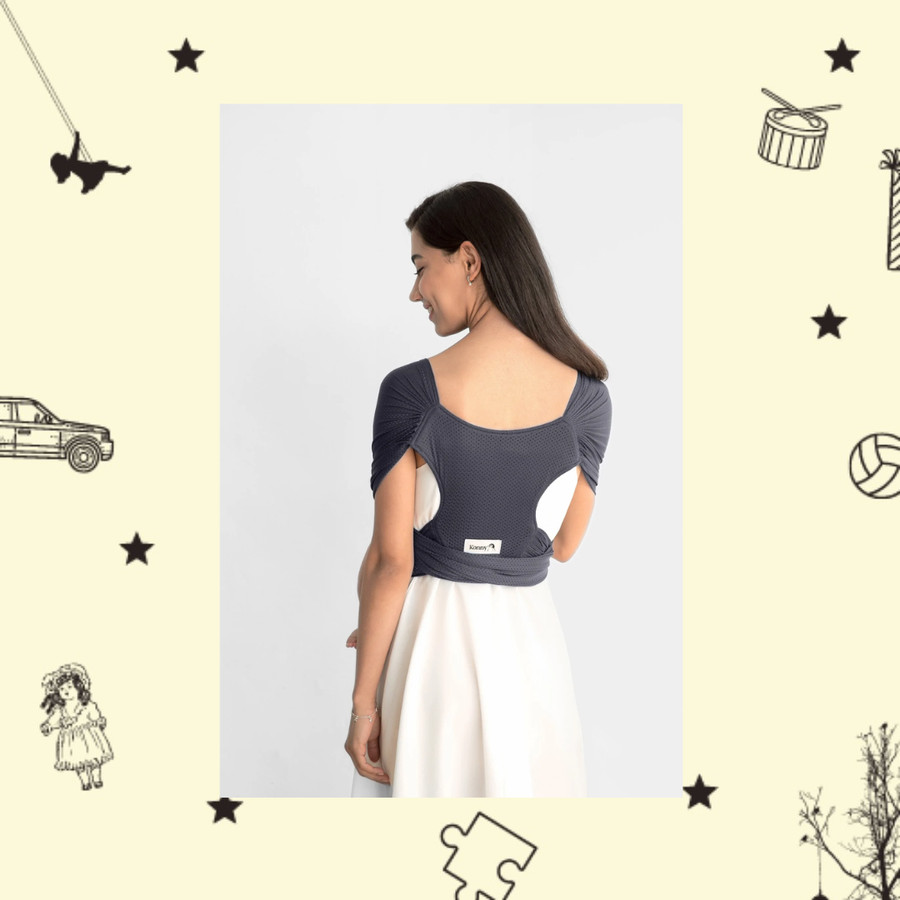Sewa Konny Baby Carrier Summer - Charcoal XL - Image 3
