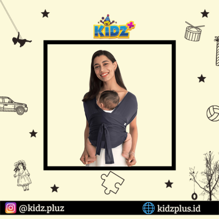 Sewa Konny Baby Carrier Summer - Charcoal XL