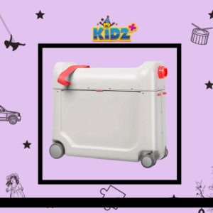 Sewa Minnow Bedbox Travel Bed - White Strap Red