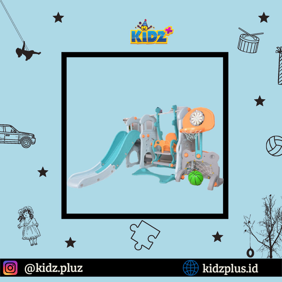 Sewa Perosotan Parklon Fun Slide n Swing 5 in 1