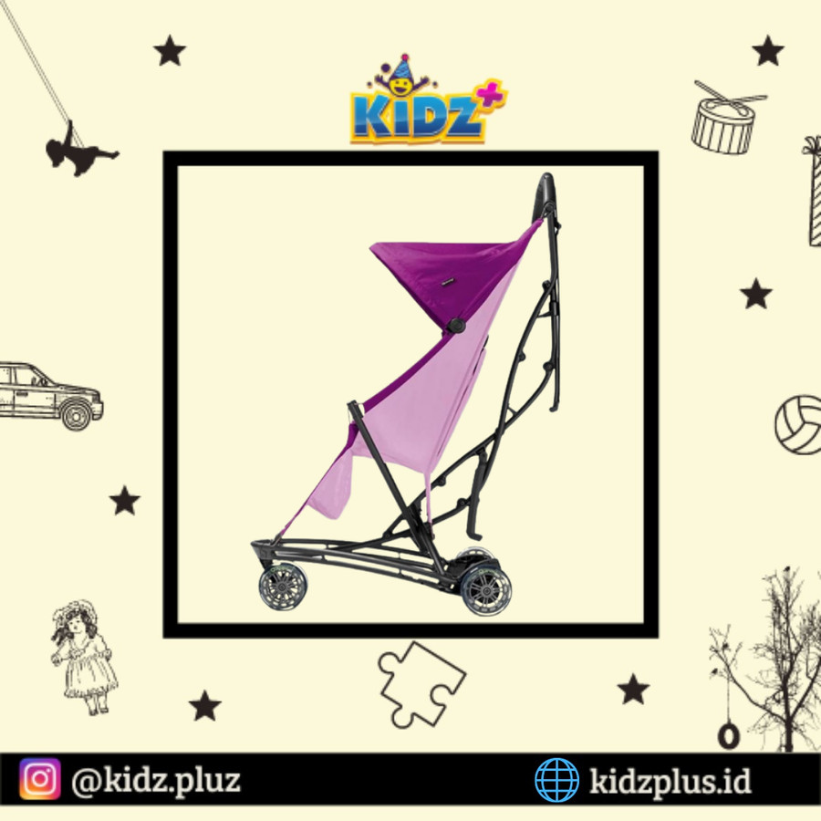 Sewa Quiny Yezz Stroller - Purple - Image 2