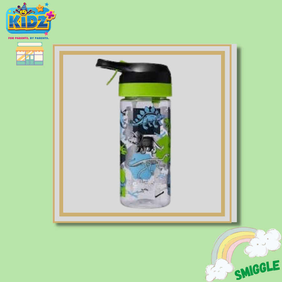 Jual Smiggle Hali Junior Flip Top Spritz Drink Bottle 440Ml - Dinosaur