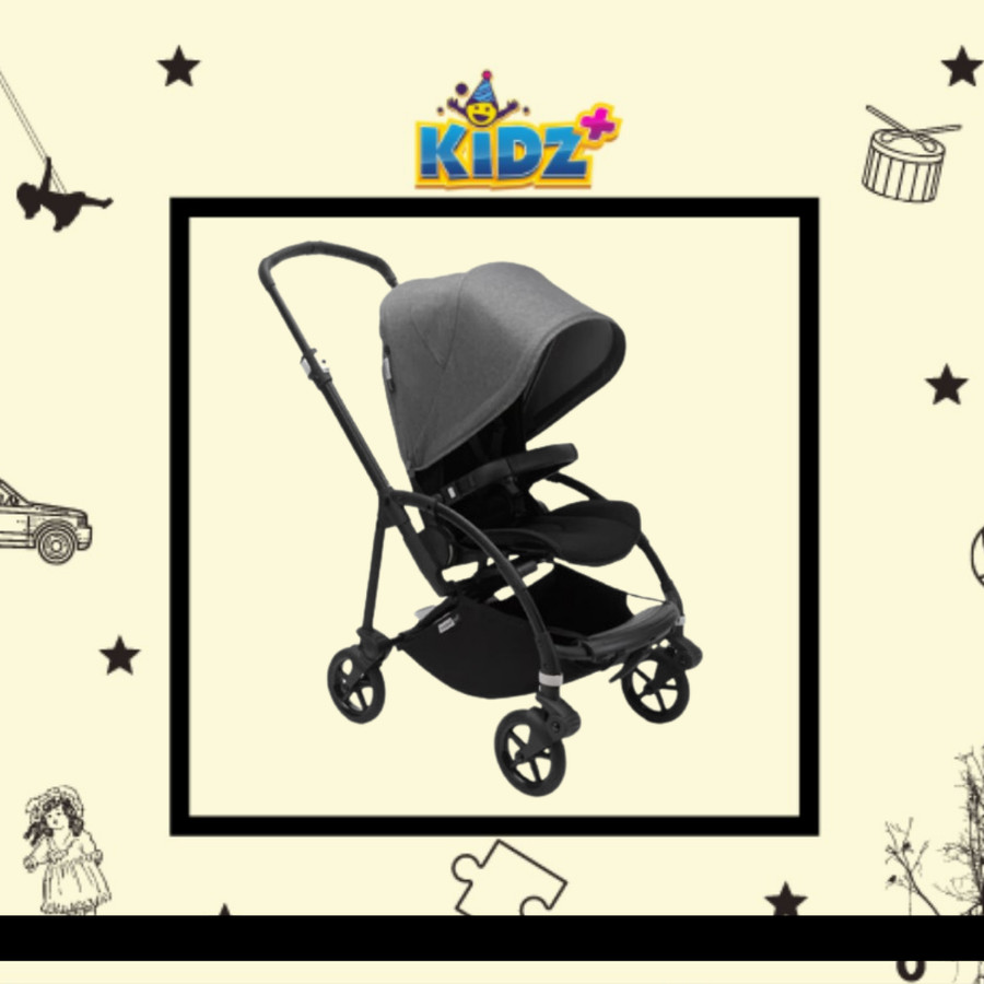 Sewa Bugaboo Bee 6 Complete Stroller - Black/Grey Melange