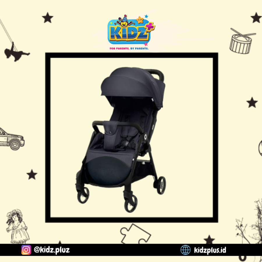 Xero 3 Auto Fold Stroller – All New Black