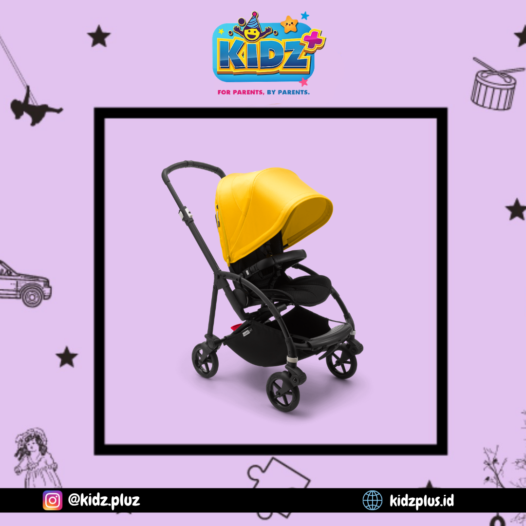 Bugaboo Bee 6 Complete Stroller - Aluminium/Lemon Yellow