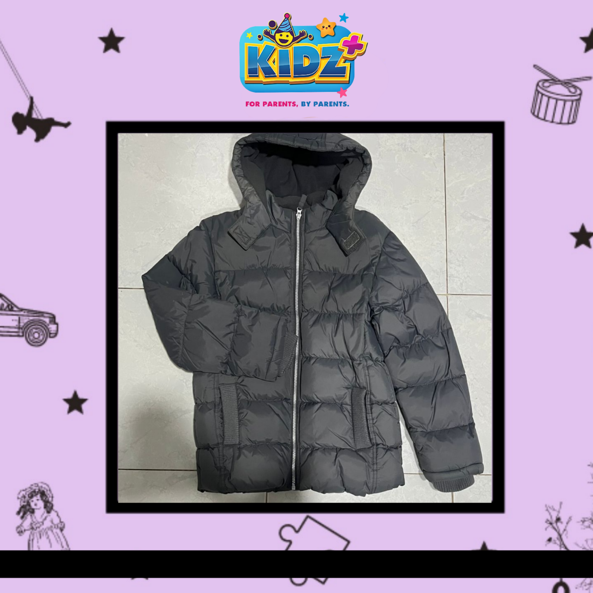 Sewa Winter Jacket M&S Grey Age 13-14 Years - Image 2